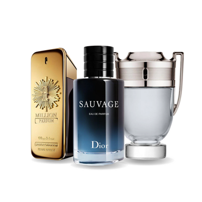 ZESTAW: PACO RABANNE ONE MILLION, DIOR SAUVAGE, PACO RABANNE INVICTUS